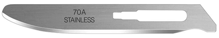 Havalon 50-Box, #70A Blunt Tip Blades, Piranta Replaceable B