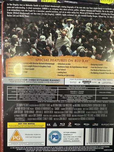 Gandhi 4K Steelbook Ultra HD Blu ray Set In Stock Now - Picture 2 of 2