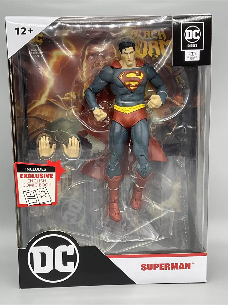 DC DIRECT 7IN FIGURE WITH COMIC - BLACK ADAM WV1 - SUPERMAN 