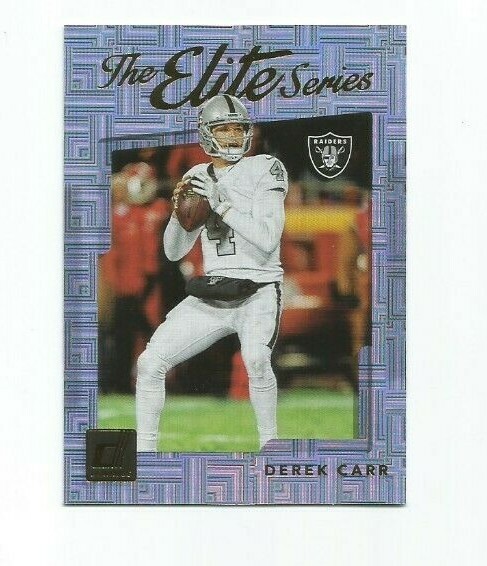 DEREK CARR (Oakland) 2017 PANINI DONRUSS ELITE SERIES INSERT CARD #28