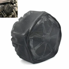 Black Air Cleaner Filter Rain Sock Dust Water Proof For Harley Sportster Softail