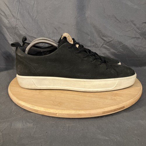 Ecco Soft 8 Loafer Men’s 9/43 Black Suede Tie Fashion Sneaker Comfort Shoe - Picture 4 of 10