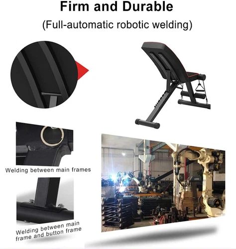 Multi Exercise Adjustable Folding Fitness Workout Bench with 7 Positions Fitness - Picture 20 of 51
