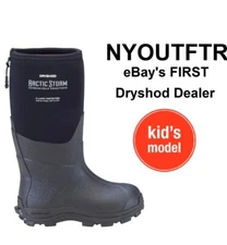 Dryshod Kid's Arctic Storm Extreme-Cold Conditions Boot Black ARS-KD-BK