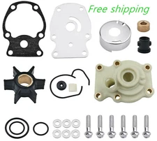 Evinrude Johnson 20 25 30 35 HP Outboard Water Pump Impeller Kit Replaces 393630