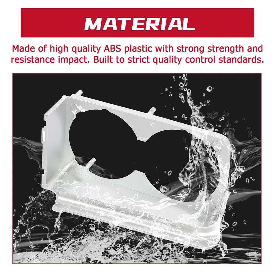 Carcasas de faros laterales para conductor y pasajero Oldsmobile Cutlass 442 1971-1972 Foto 3 de 4