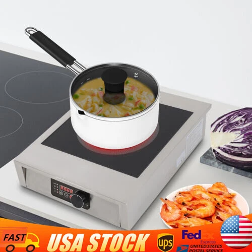 Commercial Induction Cooktop 3500W Portable Stove Electric Hot Plate Top Burner
