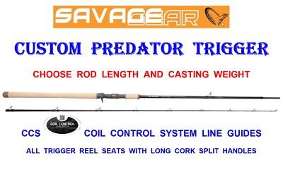 NEW SAVAGE GEAR CUSTOM PREDATOR CCS TRIGGER ROD LURE FISHING SPINNING BASS  PIKE | eBay UK