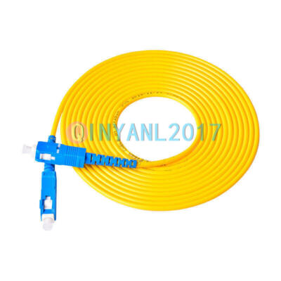 20M SC UPC to SC UPC Simplex 3.0mm PVC Single Mode Fiber Patch Cable Jumper