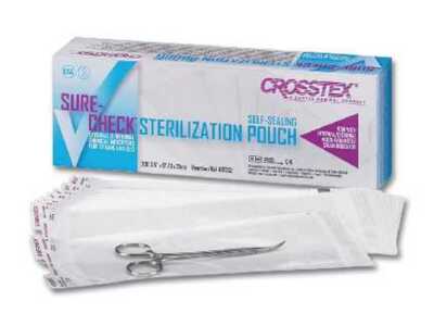 SureCheck Sterilization Pouches 200 Count 3.5''x9'' Veterinarian Supply Pet