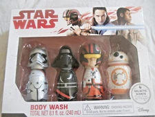 Star Wars Body Wash 4 scents Kylo Ren BB8 Poe Dameron Captain Phasma shower bath