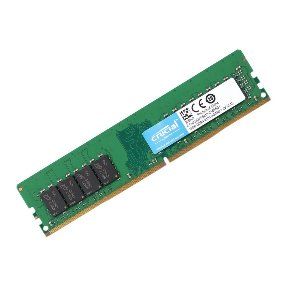 Crucial 64GB (4X 16GB ) DDR4 2133MHz PC4-17000 UDIMM Memory Ram CT16G4DFD8213 - Image 3 of 4