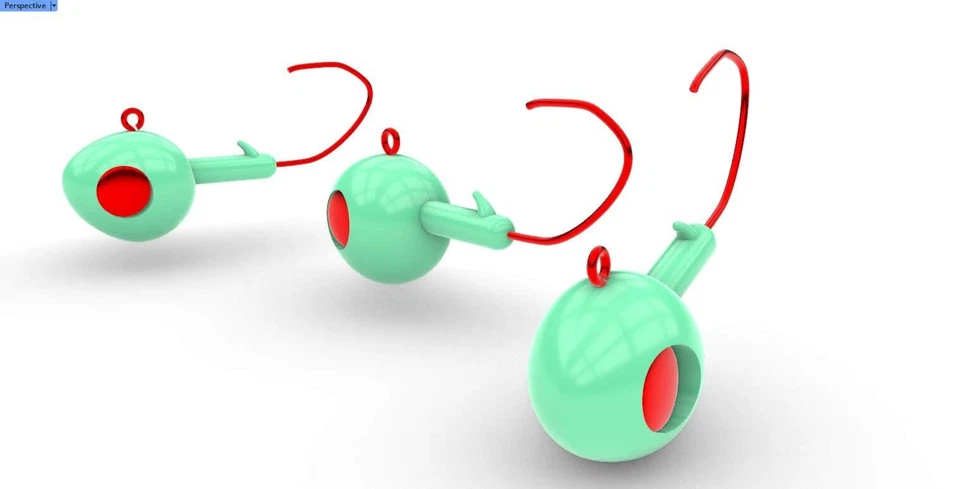 Rock Hound Walleye Jig Mold ( 8 cavity ) 3/4 and 1 oz - Image 2 of 4