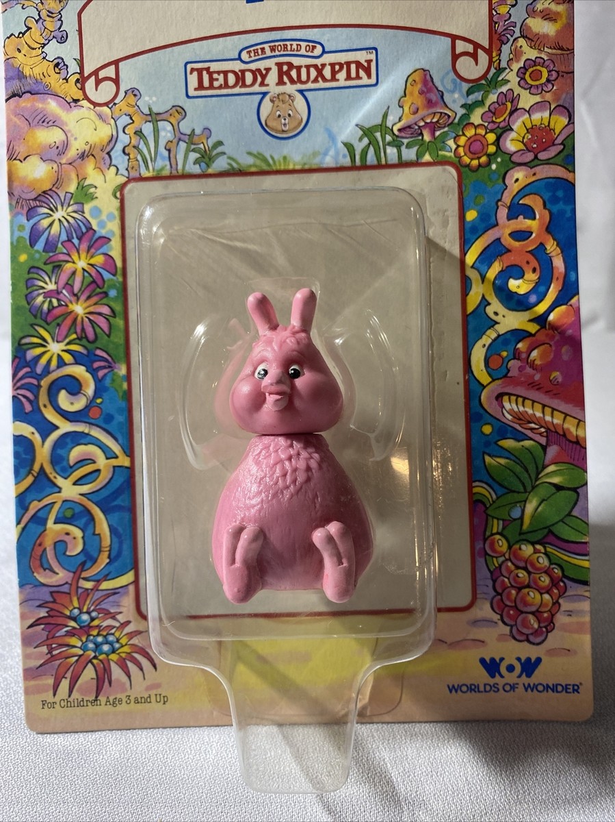 Vintage 1986 Teddy Ruxpin Pink Fob PVC Action Figure brand new