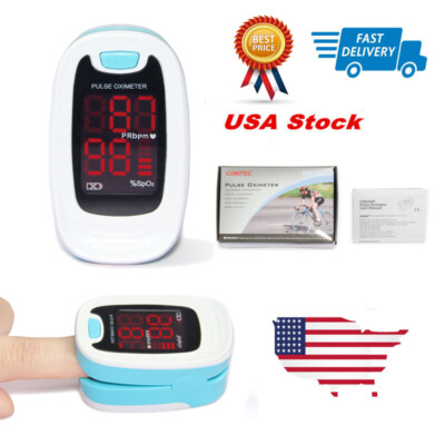 FDA CONTEC Finger tip Pulse Oximeter Blood Oxygen meter SpO2 Heart Rate Monitor