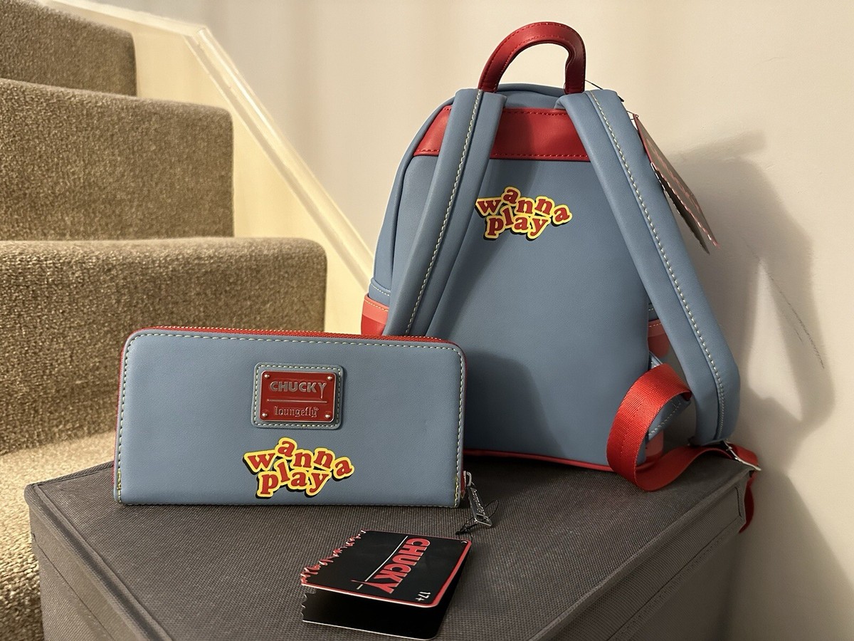Loungefly Chucky Cosplay Mini Backpack & Wallet Set Child