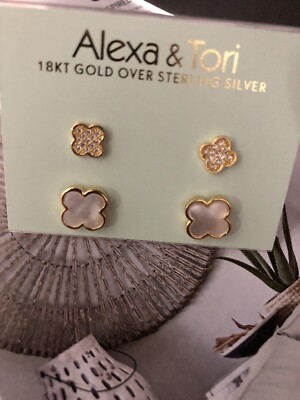 Earrings Alexa Tori Sterling Silver Alexa Tori Clover Mother - Main Image