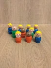 Vintage Fisher Price Little People - Wooden Figures Lot of 10