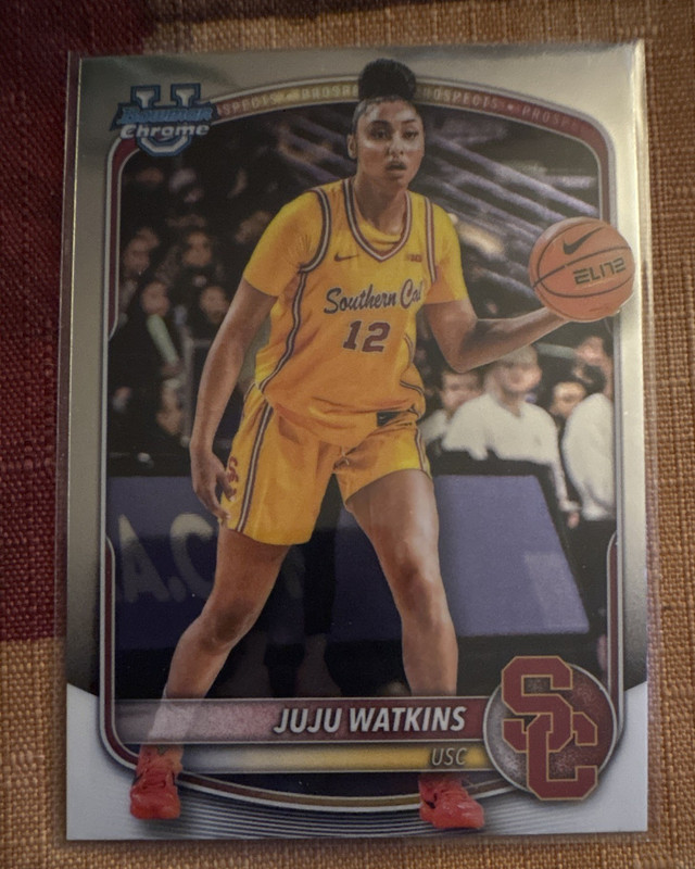 Topps 2025 Bowman Chrome U Chrome Prospects JuJu Watkins #BCP-96 USC