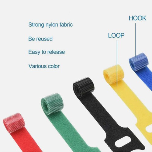 Bricolage Coloré Attaches Sangle Cordon Fil Crochet Boucle Enveloppes Câble / - Zdjęcie 2 z 19