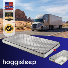 7 Inch Semi Truck Mattress, Multi-Size, Quality Foam, Medium-Firm, hoggisleep