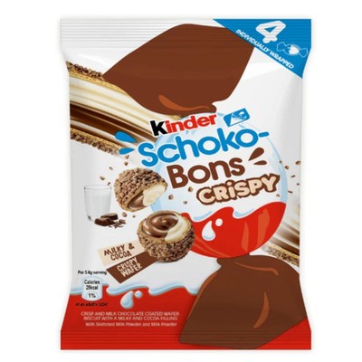 Pack of 9 Kinder Schoko Bons Crispy 22.4g x 36pcs Free Shipping