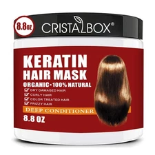 	CRISTALBOX Keratin Hair MaskKeratin Hair Treatment 250g Hair Mask for Dry	