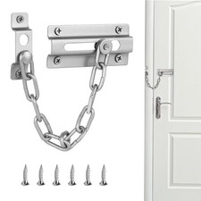 1PCS Stainless Steel Door Chain Chain Lock for Door Anti Theft Home Safe Nickel