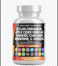 Clean Nutraceuticals Ceylon Cinnamon Turmeric Apple Cider Vinegar Glucose Defend