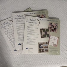 Creative Memories 12x12 Refill Pages - Lot Of 3 Packs - Old style Natural New