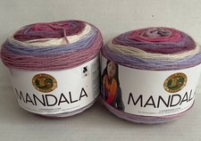 Lion Brand Mandala Yarn 5.3 oz 590 yds. Each Wood Nymph NEW 2 Skeins