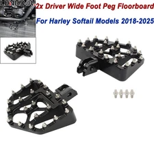 MX Mini Floorboards Front Footrest For Harley Softail 18-25 Street Bob Low Rider