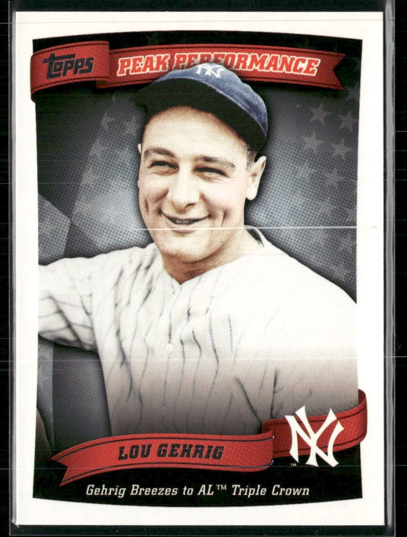Topps Lou Gehrig Baseball Sports Trading Card Singles for sale | eBay