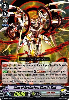 CLAW OF OCCLUSION, GHASTLY NAIL V-EB07/016EN DOUBLE RARE CARDFIGHT!! VANGUARD HP