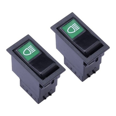 2pcs Car Truck Headlight Rocker Switch Toggle Control Button Universal