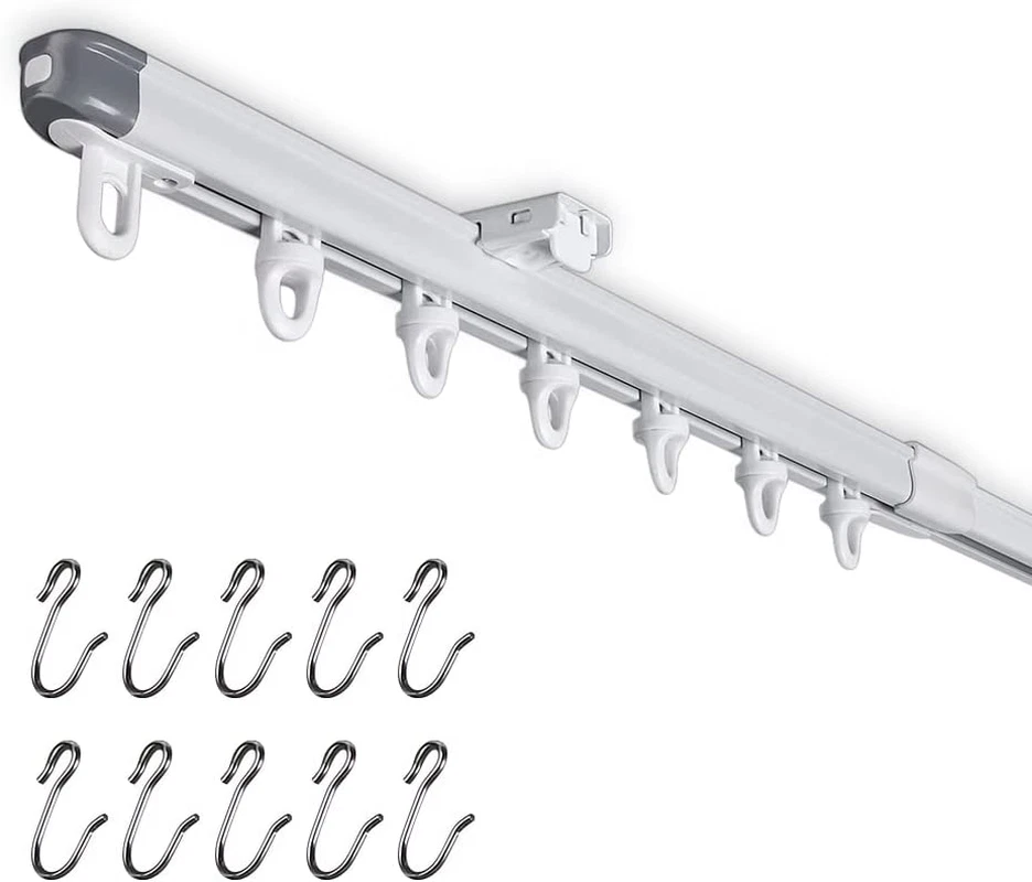 Ceiling Double Curtain Track System Shelly Lighting