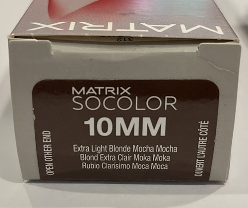 Matrix SoColor Permanent Hair Color 3 oz 10MM extra light blonde mocha mocha - Picture 3 of 3