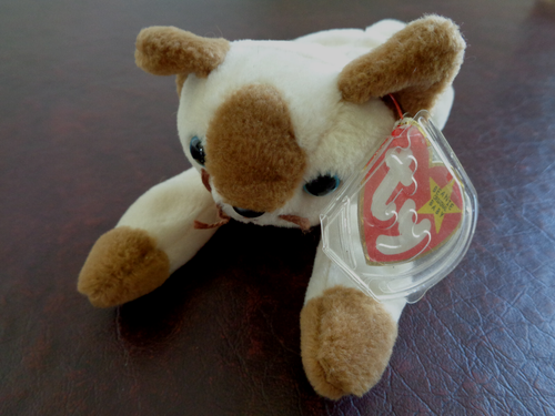 Lot 2 Ty Retired Original Beanie Baby/Buddy Snip the Siamese Cat 9" and 13" - Picture 13 of 20