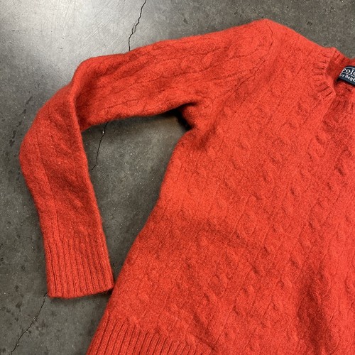 Polo Ralph Lauren Sweater Youth XS Orange Preppy Knit Preowned - Picture 2 of 12