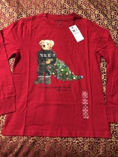 Ralph Lauren Ls T Shirt Polo Bear Christmas Tree Boy 3m 3 Month Holiday For Sale Online Ebay