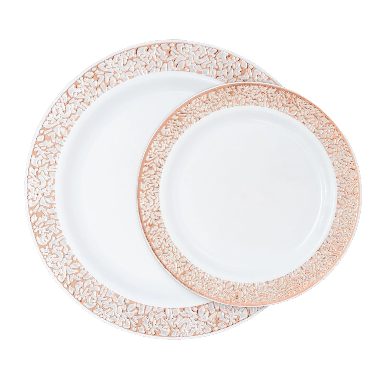 Platos de plástico Vajilla abstracto