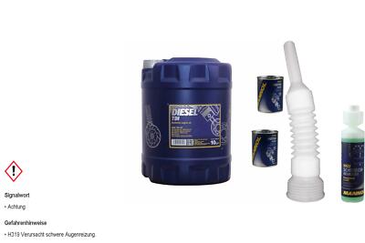10L MANNOL Motoröl Diesel TDI 5W-30 inkl. Additiv Auslaufschlauch Reiniger