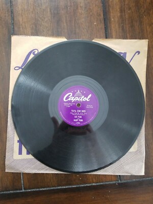 vintage 78 RPM shellac record Capitol 2486 Les Paul Johnny / Vaya Con Dios