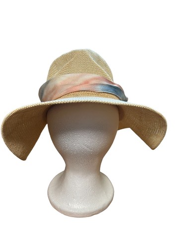 MARCUS Adler tie dye band adjustable women's panama hat Beach Vacation Outdoors