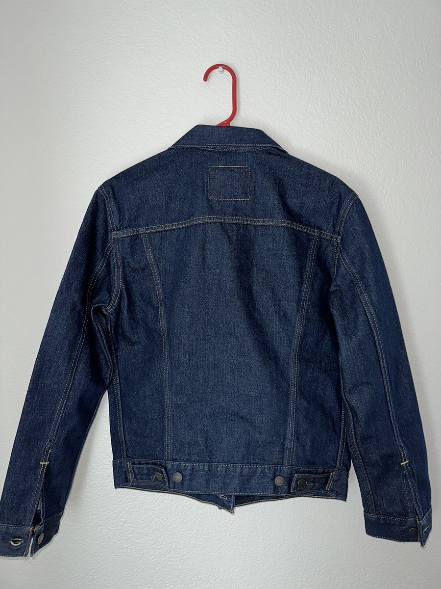 80sLEVI’S 70501 01 euro denim jacket 1st Levi's Truckers Dark Blue Denim Jean Jacket 72334-0134 Men's