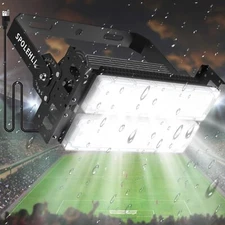 Spolehli LED Stadium Flood Lights 600W Equivalent 16000LM Super Bright LED Ar...