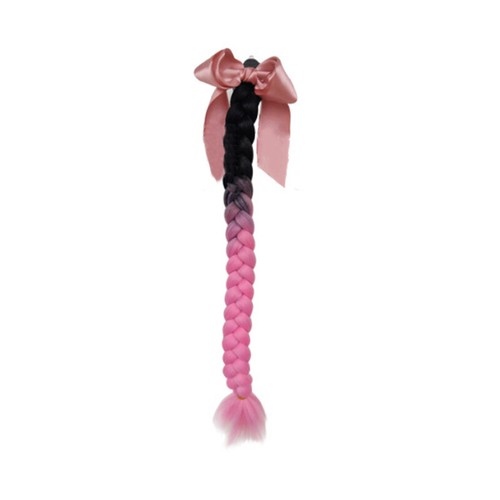 Motorcycle Helmet Decoration Braid Bow Wig for Helmets Ponytail with Sucker Bow - Afbeelding 23 van 23