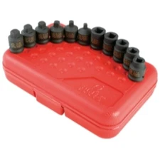 Sunex Tools 3841 11 Piece 3/8" Drive Drain/Pipe Plug Impact Socket Set