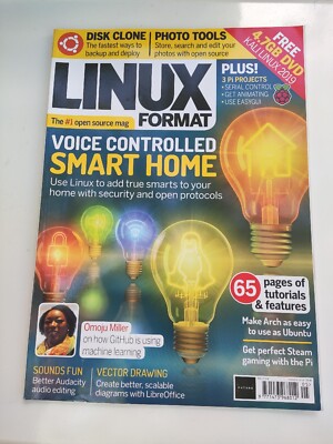 Linux FORMAT sprachgesteuert Smart Home AUSGABE 249 MAI 2019 + DVD