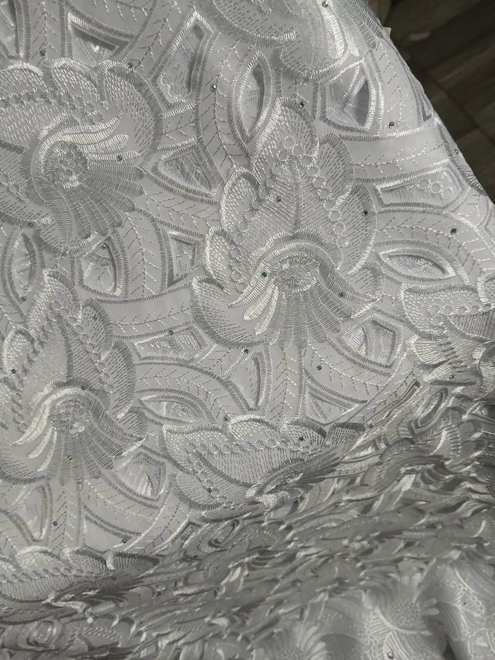 african lace fabric 5 yards - Image 3 of 3